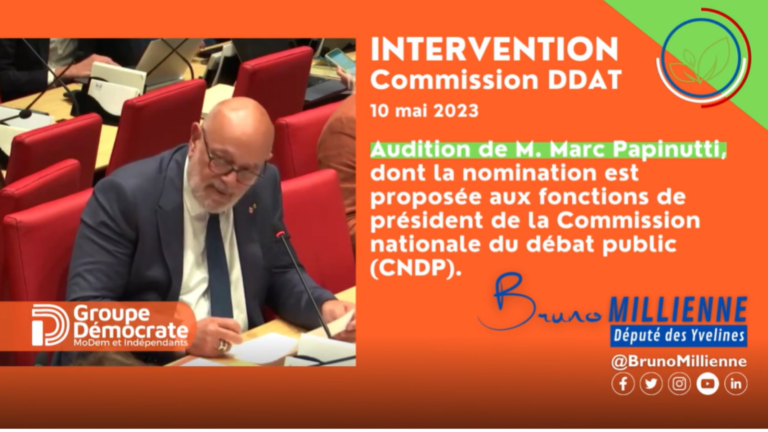 Audition de M. Marc Papinutti, dont la nomination est proposée aux fonctions de président de la Commission nationale du débat public (CNDP), et vote sur le projet de nomination (Mme Lisa Belluco, rapporteure)