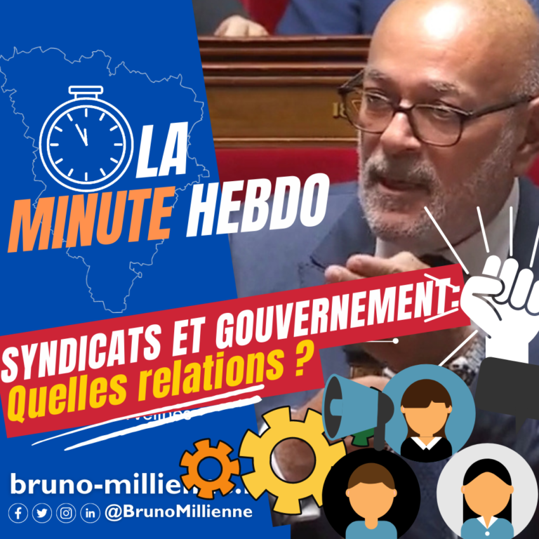 La Minute Hebdo du 9 Juin 2023  – Syndicats et Gouvernement : quelles relations ?